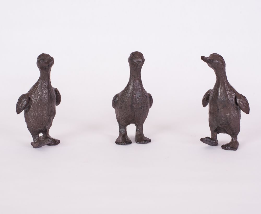 3 Cast Iron Ducks at Dolan's Art Auction House